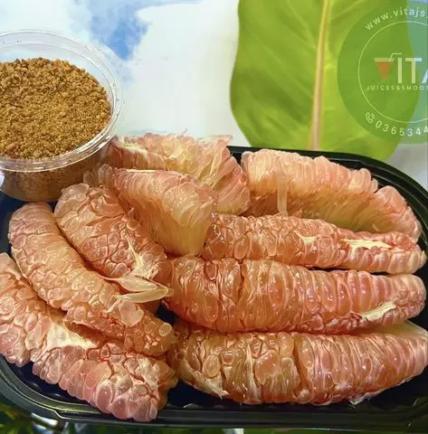 Hình ảnh Bưởi da xanh gọt sẵn (Hộp 400g)