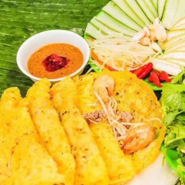 Hình ảnh combo 4 bánh xèo miền tây tặng 1 chai nước sâm