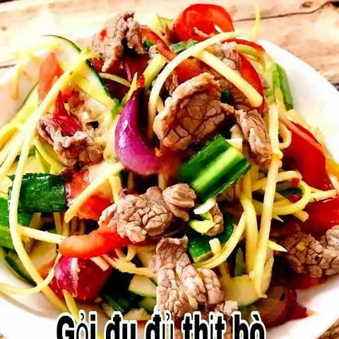 Hình ảnh Gỏi đu đủ thịt bò