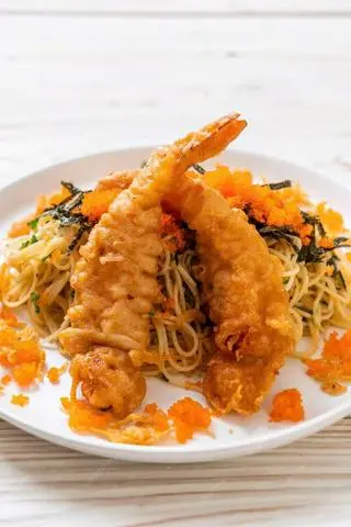Hình ảnh Yakisoba Tempura - Mì Xào Tôm Chiên Xù 
