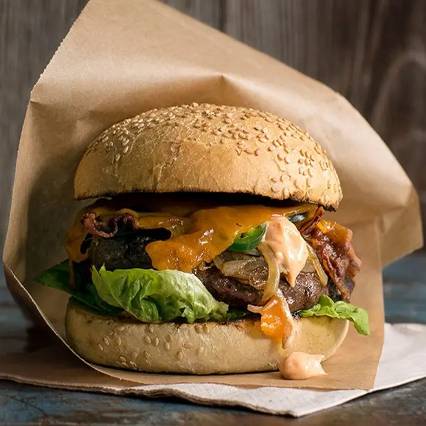 Hình ảnh Burger Tôm 2 Tầng Trứng Phô Mai - 1 nước