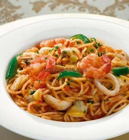 Hình ảnh mỳ Ý hải sản sốt cà chua