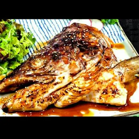 Hình ảnh SAKE ATAMA YAKI TERI - Đầu cá hồi nướng sốt teri 