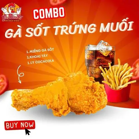 Hình ảnh combo Gà sốt trứng muối 