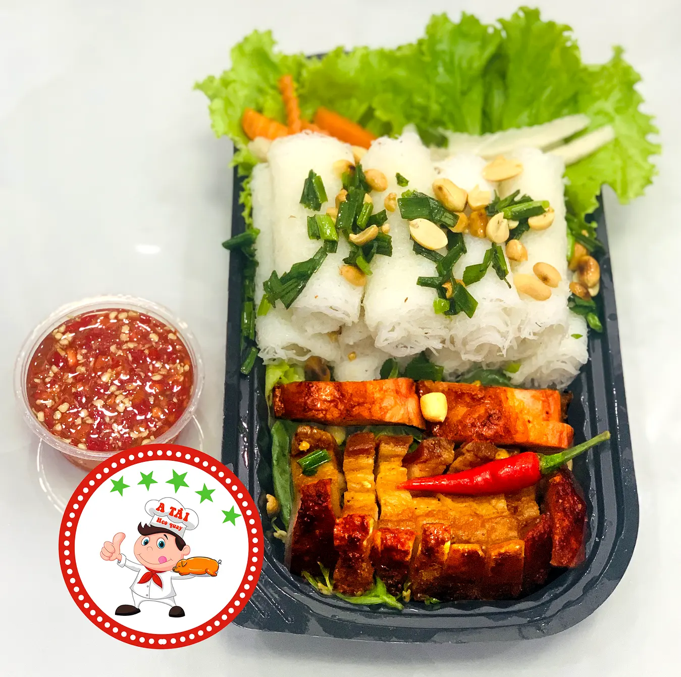 Hình ảnh Bánh hỏi Heo quay Da giòn