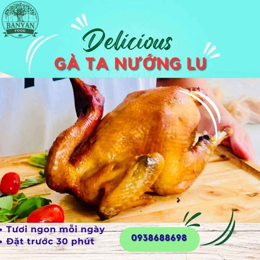 Hình ảnh Gà ta nướng lu đất (đặt trước 30 phút)