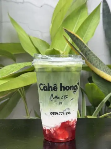 Hình ảnh Matcha latte dâu