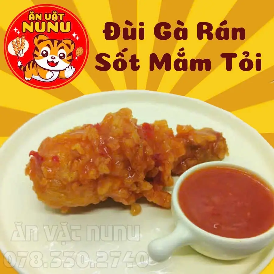Hình ảnh Đùi Gà Rán Sốt Mắm Tỏi