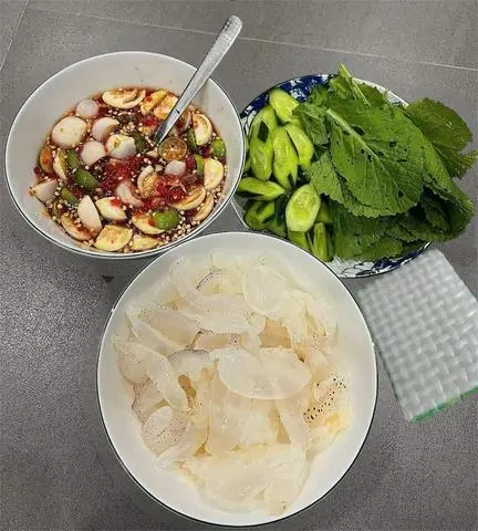 Hình ảnh SỨA MẮM NHĨ CÀ TẮC (SÉT NHIỀU SỨA) + ĂN KÈM CẢI XANH, DƯA LEO