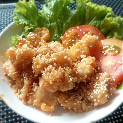 Hình ảnh 4 Gà viên sốt Bơ - Tỏi + 1 Khoai lang Nhật lớn