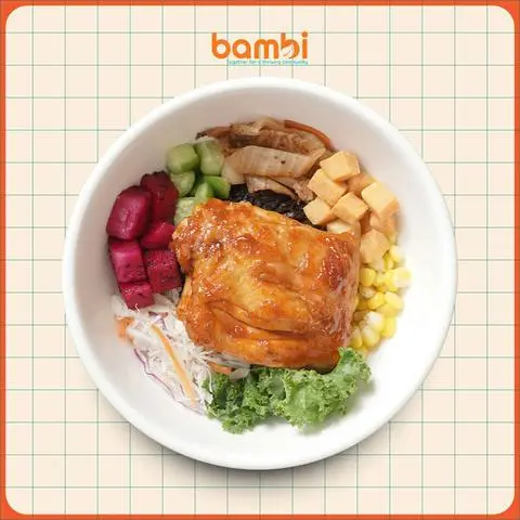 Hình ảnh Cơm Poke Gà Nướng