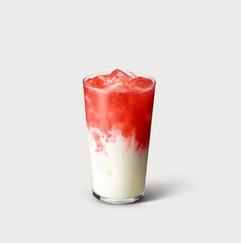Hình ảnh Dâu Latte Đá Viên