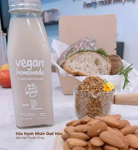 Hình ảnh Sữa Hạnh Nhân & Quế Hoa 