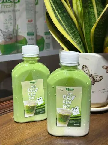 Hình ảnh Matcha latte chai