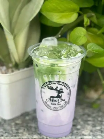 Hình ảnh Latte khoai môn matcha