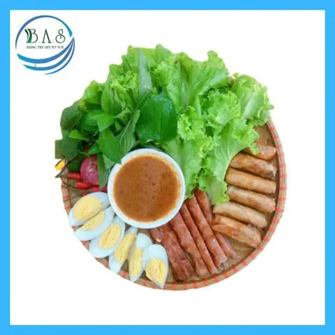 Hình ảnh Mẹt chả giò cá trích + nem nướng