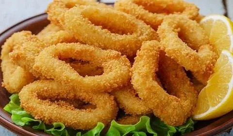 Hình ảnh Mực Vòng tẩm bột chiên giòn (5 cái)