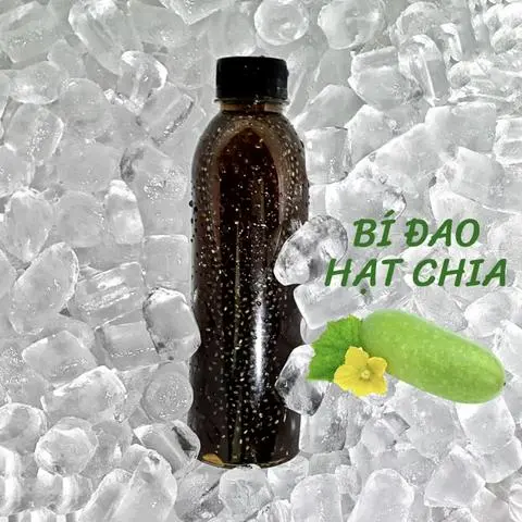 Hình ảnh Bí đao hạt chia ( chai 330ml ) + Tẩy đá