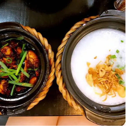 Hình ảnh Cháo trắng ếch 2 con