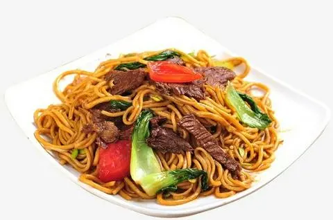 Hình ảnh Mì gói xào thịt bò