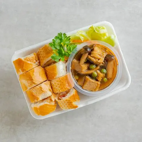 Hình ảnh Bánh mì nấm đậu sốt dầu hào