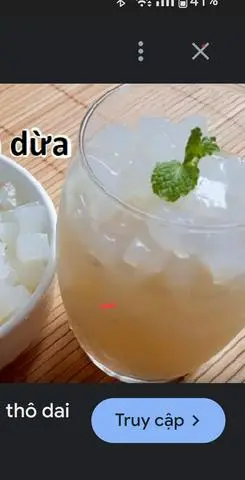 Hình ảnh Thạch dừa - đác siro sữa