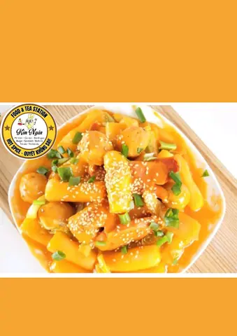 Hình ảnh Tokbokki Sốt Phô Mai Hàn Quốc