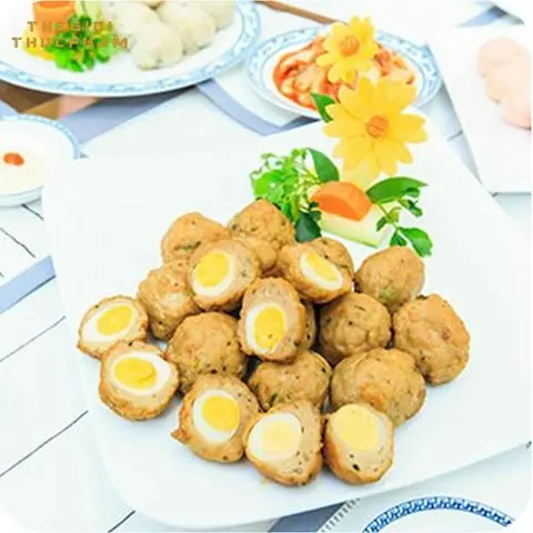 Hình ảnh Chả Cá Bọc Trứng Cút - 3 Viên