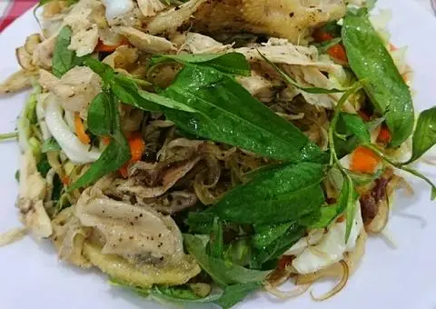 Hình ảnh cháo Gỏi gà