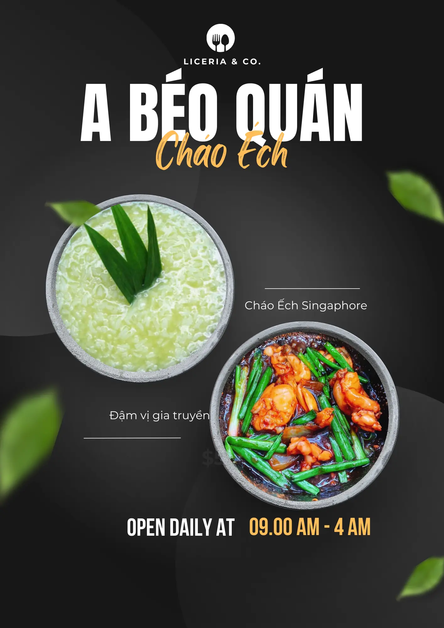 Hình ảnh cháo ếch singaphore (2 con ếch kèm 1 thố cháo)