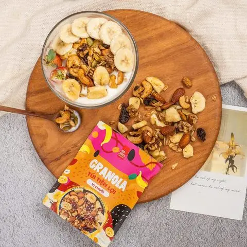 Hình ảnh Granola túi tiện lợi vị Chuối