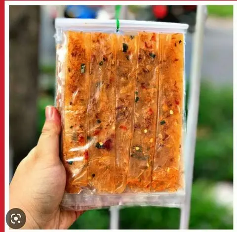 Hình ảnh Bánh Tráng Dẻo Cuốn Bò Hành Phi