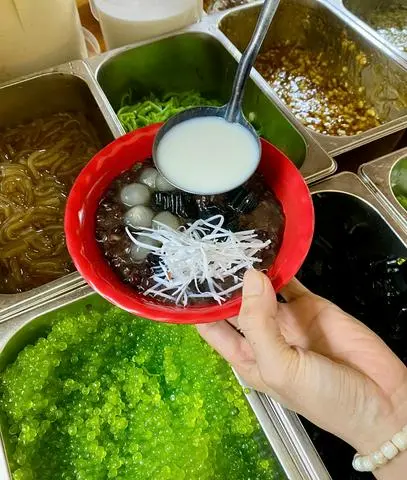 Hình ảnh chè đỗ đen nóng