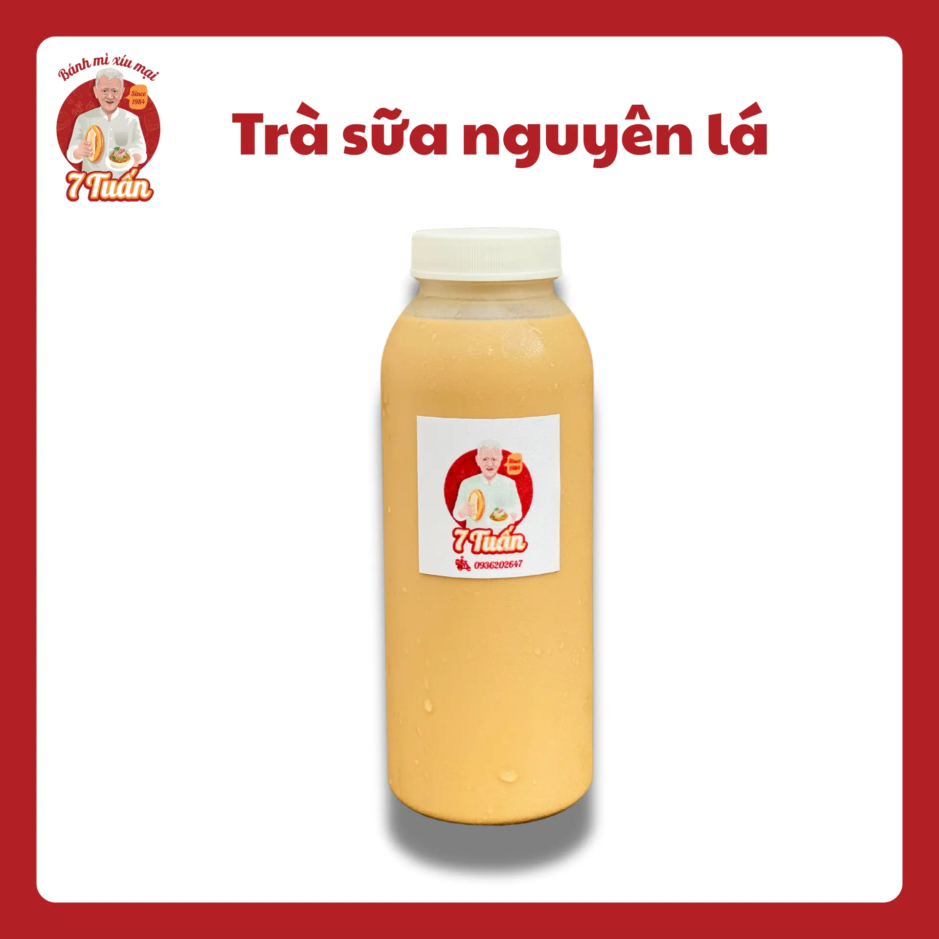 Hình ảnh Trà sữa nguyên lá - chai 330ml