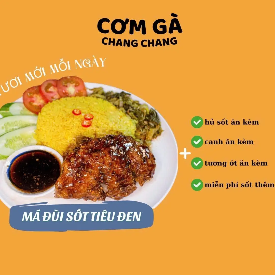 Hình ảnh Cơm gà sốt tiêu đen(size nhỏ)
