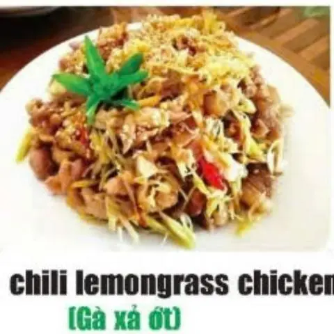 Hình ảnh gà sào xã ớt 