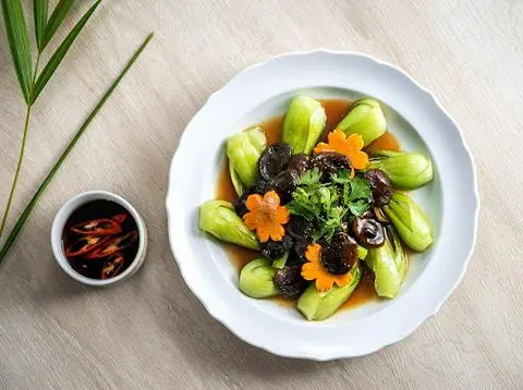 Hình ảnh Cải Thìa Sốt Đông Cô