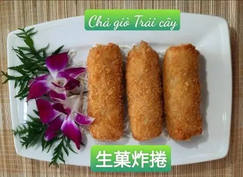 Hình ảnh Chả giò trái cây - Sốt mayonnaise 4 cuốn