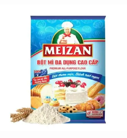 Hình ảnh Bột Mì Meizan 1Kg Đa Dụng Số 8, Số 11, Số 13 Làm Bánh Mì, Chè, Pizza, Mì...