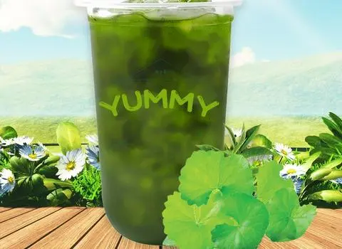 Hình ảnh Rau Má Ép - Ly Chà Bá 1000ml