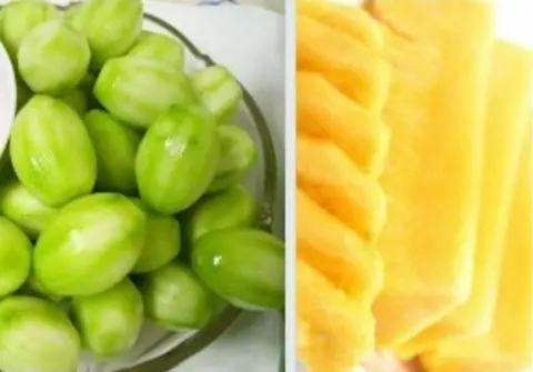 Hình ảnh Cóc Non và  Thơm Muối Tây Ninh lạnh ngon 500gr