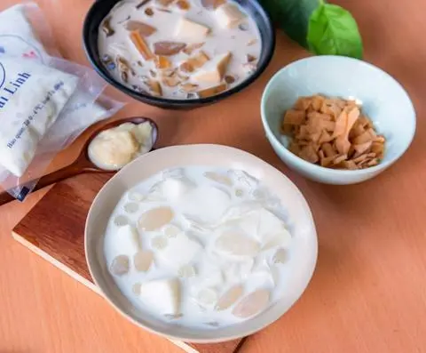 Hình ảnh Chè dừa dầm sầu riêng Hải phòng 1 gói