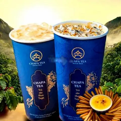 Hình ảnh 1 trà móng rồng thượng hạng - 1 trà sữa olong shan tuyết - 1 bánh que