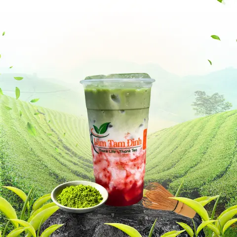 Hình ảnh Matcha Latte Dâu
