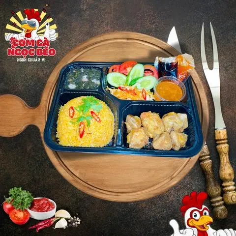 Hình ảnh Cơm Phao Câu Gà Chiên
