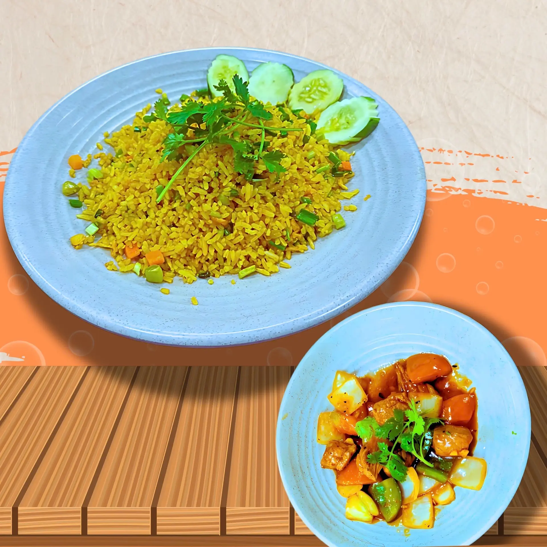 Hình ảnh Cơm chiên bò lúc lắc