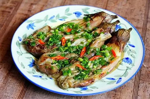 Hình ảnh Cà tím nướng mỡ hành