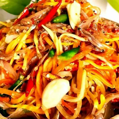 Hình ảnh Mắm cá cơm đu đủ 800g