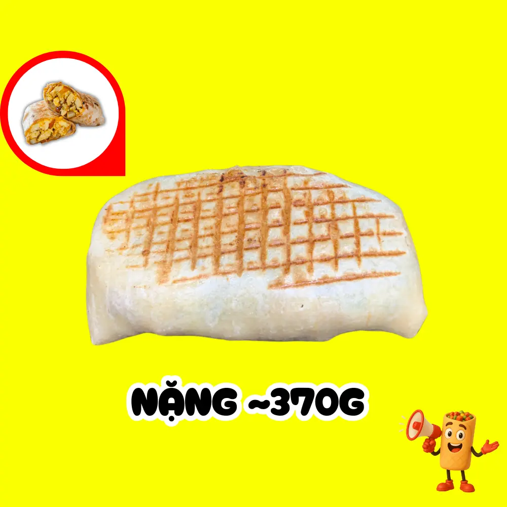 Hình ảnh Burrito Gà Full Topping (Tacos Pháp)