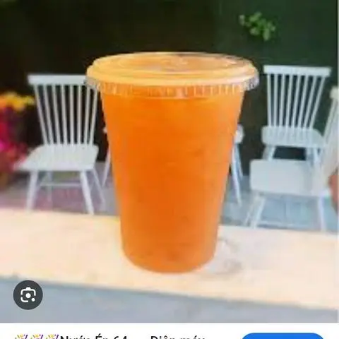 Hình ảnh Nước cam ép hạt chia - ly lớn